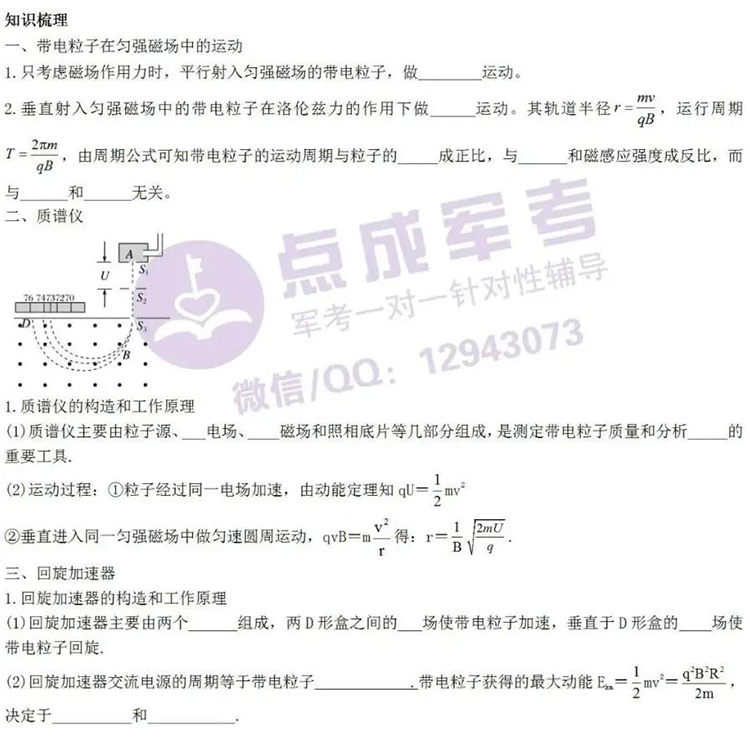 每日一练｜物理-带电粒子在匀强磁场中的运动(图1)