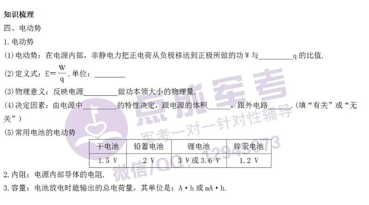 每日一练｜物理-电动势(图1)